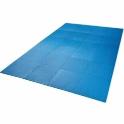 TECTAKE Ensemble De 24 Dalles Carrées EVA - Tapis De Sol, Sport - Lot De 24 Tapis De Yoga, Tapis De Gymnastique, Tapis Fitness - Bleu -TECTAKE Soldes 2022 66851696 4