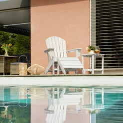 TECTAKE Chaise De Jardin Avec Repose-pieds Et Table - Fauteuil De Jardin, Fauteuil Extérieur, Chaise Extérieur - Marron -TECTAKE Soldes 2022 66851698 2