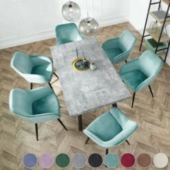 TECTAKE 6 Chaises MARILYN Design En Velours Style Scandinave - Chaise De Salle à Manger, Chaise De Cuisine, Chaise De Salon - Bordeaux/noir 9 TECTAKE 6 Chaises MARILYN Design En Velours Style Scandinave - Chaise De Salle à Manger, Chaise De Cuisine, Chaise De Salon - Bordeaux/noir -TECTAKE Soldes 2022 66851897 3