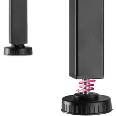 TECTAKE Bureau HAMILTON 138x138x75,5cm - Table D’ordinateur En L, Bureau D’angle, Table De Bureau - Bois Clair Industriel, Chêne Sonoma 7 TECTAKE Bureau HAMILTON 138x138x75,5cm - Table D’ordinateur En L, Bureau D’angle, Table De Bureau - Bois Clair Industriel, Chêne Sonoma – Image 5