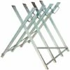 TECTAKE Chevalet à Bûches, Chevalet De Sciage, Chevalet De Tronçonnage Pliable - 4 Supports De Train - Gris