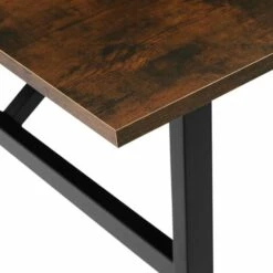 TECTAKE Table De Salle à Manger Industrielle Swansea 120x75x76cm - Table à Manger, Table De Salle à Manger, Table De Cuisine - Bois Foncé Industriel -TECTAKE Soldes 2022 66851960 4