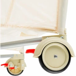 TECTAKE Lit Parapluie DODO Réglable En Hauteur + Sac De Transport 132 Cm X 75 Cm X 104 Cm Beige - Beige -TECTAKE Soldes 2022 66852049 5