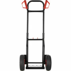 TECTAKE Chariot De Transport, Diable De Manutention Charge 100 Kg Pliable En Acier Roues Pneumatiques 53 Cm X 49 Cm X 112,5 Cm Noir - Noir -TECTAKE Soldes 2022 66852100 5