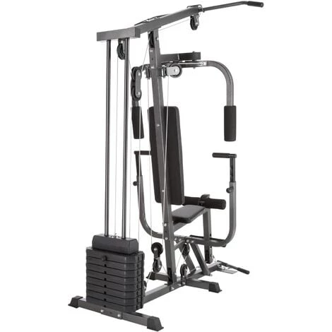 TECTAKE Station De Musculation Appareil à Charge Modulable- Fonction Chest Press - Charge Maximale 150 Kg - Noir 7 TECTAKE Station De Musculation Appareil à Charge Modulable- Fonction Chest Press - Charge Maximale 150 Kg - Noir – Image 5