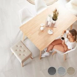 TECTAKE Banc Avec Coffre De Rangement Aspect Lin RANYA - Meuble, Mobilier, Coffre De Rangement - Gris Foncé -TECTAKE Soldes 2022 66852160 3