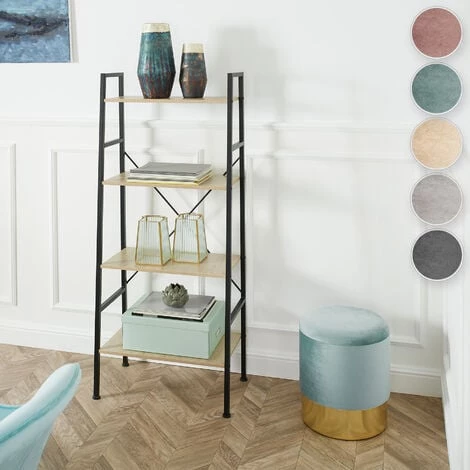 TECTAKE Pouf Coffre De Rangement Aspect Velours SARINA - Tabouret Bas, Tabouret Design, Petit Tabouret - Gris Foncé 4 TECTAKE Pouf Coffre De Rangement Aspect Velours SARINA - Tabouret Bas, Tabouret Design, Petit Tabouret - Gris Foncé – Image 2