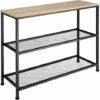 TECTAKE Table Console BRISTOL 100x30x81cm - Console, Table D’entrée, Table D’appoint - Bois Clair Industriel, Chêne Sonoma -TECTAKE Soldes 2022 66852203 1