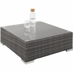 TECTAKE Canapé De Jardin MARBELLA Modulable 7 Places, Variante 2 - Table De Jardin, Mobilier De Jardin, Fauteuil De Jardin - Gris -TECTAKE Soldes 2022 66852272 4