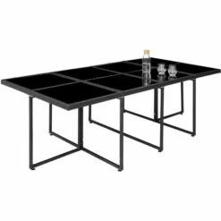 TECTAKE Salon De Jardin NOUVELLE ORLEANS 12 Places Avec 2 Sets De Housses + Housse De Protection - Mobilier De Jardin, Meuble De Jardin, Ensemble Table Et Chaises De Jardin - Noir 11 TECTAKE Salon De Jardin NOUVELLE ORLEANS 12 Places Avec 2 Sets De Housses + Housse De Protection - Mobilier De Jardin, Meuble De Jardin, Ensemble Table Et Chaises De Jardin - Noir -TECTAKE Soldes 2022 66852274 5