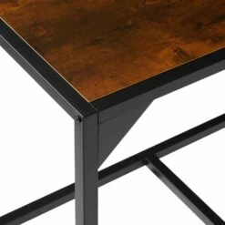 TECTAKE Ensemble MILTON Table + 2 Chaises Style Vintage - Groupe De Salle à Manger, Ensemble De Salle à Manger, Ensemble De Table à Manger - Bois Foncé Industriel -TECTAKE Soldes 2022 67432359 4