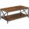 TECTAKE Table Basse PITTSBURGH 100x55x45,5cm - Table Basse De Style Industriel, Table De Salon, Table De Canapé - Bois Foncé Industriel 1 TECTAKE Table Basse PITTSBURGH 100x55x45,5cm - Table Basse De Style Industriel, Table De Salon, Table De Canapé - Bois Foncé Industriel -TECTAKE Soldes 2022 67558076 1