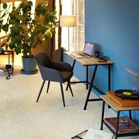 TECTAKE Bureau Newton - Table Informatique, Table De Travail, Table De Bureau - Bois Foncé Industriel 4 TECTAKE Bureau Newton - Table Informatique, Table De Travail, Table De Bureau - Bois Foncé Industriel – Image 2