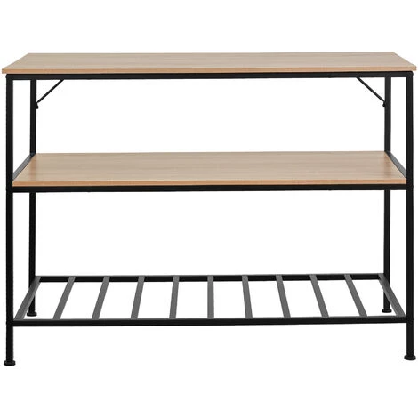 TECTAKE Étagère De Cuisine Akeley - Étagère De Cuisine De Style Industriel, étagère Sur Pied, étagère De Rangement - Bois Clair Industriel, Chêne Sonoma 5 TECTAKE Étagère De Cuisine Akeley - Étagère De Cuisine De Style Industriel, étagère Sur Pied, étagère De Rangement - Bois Clair Industriel, Chêne Sonoma – Image 3