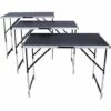 TECTAKE Lot De 3 Tables à Tapisser Pliables En Aluminium - Noir -TECTAKE Soldes 2022 67921902 1