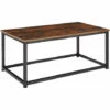 TECTAKE Table D’appoint Lynch 100x55x45,5cm - Table Basse De Style Industriel, Table De Canapé, Table De Salon - Bois Foncé Industriel -TECTAKE Soldes 2022 68414266 1