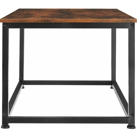 TECTAKE Table D’appoint Lynch 100x55x45,5cm - Table Basse De Style Industriel, Table De Canapé, Table De Salon - Bois Foncé Industriel 5 TECTAKE Table D’appoint Lynch 100x55x45,5cm - Table Basse De Style Industriel, Table De Canapé, Table De Salon - Bois Foncé Industriel – Image 3