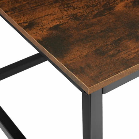 TECTAKE Table D’appoint Lynch 100x55x45,5cm - Table Basse De Style Industriel, Table De Canapé, Table De Salon - Bois Foncé Industriel 6 TECTAKE Table D’appoint Lynch 100x55x45,5cm - Table Basse De Style Industriel, Table De Canapé, Table De Salon - Bois Foncé Industriel – Image 4
