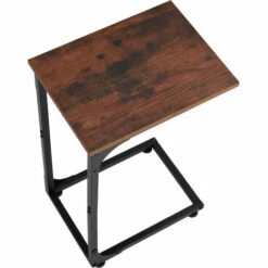 TECTAKE Table D’appoint Erie 40x30x63cm - Table D’appoint De Style Industriel, Table Basse, Table De Canapé - Bois Foncé Industriel -TECTAKE Soldes 2022 70071752 4