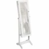 TECTAKE Meuble à Bijoux Armoire à Bijoux Avec Miroir 147 Cm X 45 Cm X 37 Cm Blanc - Blanc -TECTAKE Soldes 2022 70139142 1