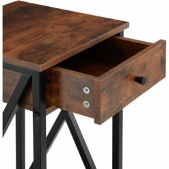 TECTAKE Table D'appoint Dayton 35x35x70,5cm - Table D’appoint De Style Industriel, Table De Chevet, Basse Table De Chambre à Coucher -TECTAKE Soldes 2022 70924002 5