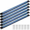 TECTAKE Barres Magnétiques Porte-outils 46 Cm - Lot De 3 Barres Aimantées Porte-outils, Supports Porte-outils Magnétiques, Bandes Magnétiques Porte-outils - 6 - Noir/bleu