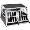 TECTAKE Caisse De Transport Chien En Aluminium 89 Cm X 69 Cm X 50 Cm Noir - Noir -TECTAKE Soldes 2022 7513785 1
