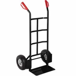 TECTAKE Diable De Transport 55 Cm X 44 Cm X 119 Cm Charge Max 200 Kg Noir