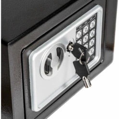 TECTAKE Coffre Fort Electronique De Sécurité En Acier + 2 Clès + Code Digital 17 Cm X 23 Cm X 17 Cm Noir - Noir -TECTAKE Soldes 2022 7513813 4