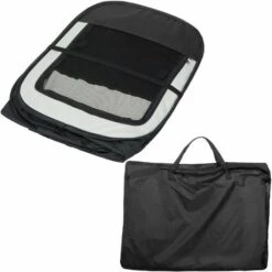TECTAKE Parc Pour Chien Chat Pliable 115 Cm X 115 Cm X 64 Cm Noir + 1 Housse De Transport - Noir -TECTAKE Soldes 2022 7513815 4