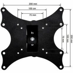 TECTAKE Support Mural TV Pour écran 17" à 37" Orientable Et Inclinable Noir - Noir -TECTAKE Soldes 2022 7513832 5