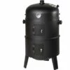 TECTAKE Barbecue 3 En 1, Grill, Fumoir, Smoker Avec Thermomètre Et Crochets Pour Fumer - Charbon De Bois Noir - Noir 1 TECTAKE Barbecue 3 En 1, Grill, Fumoir, Smoker Avec Thermomètre Et Crochets Pour Fumer - Charbon De Bois Noir - Noir -TECTAKE Soldes 2022 7513843 1