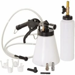 TECTAKE Purgeur De Freins Automatique 6 - 12 Bar Pour Purge De Liquide De Frein - Blanc