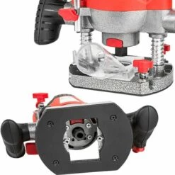 TECTAKE Défonceuse 1200 Watts + Mallette + 12 Fraises - Rouge -TECTAKE Soldes 2022 7513889 4