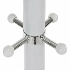 TECTAKE Porte Manteau Sur Pied Design à Porte Parapluie En Métal 170 Cm Blanc - Blanc -TECTAKE Soldes 2022 7513897 5