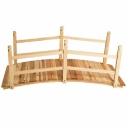 TECTAKE Pont De Jardin Avec Balustrades 140 Cm X 60 Cm X 59 Cm En Bois - Marron -TECTAKE Soldes 2022 7513898 4