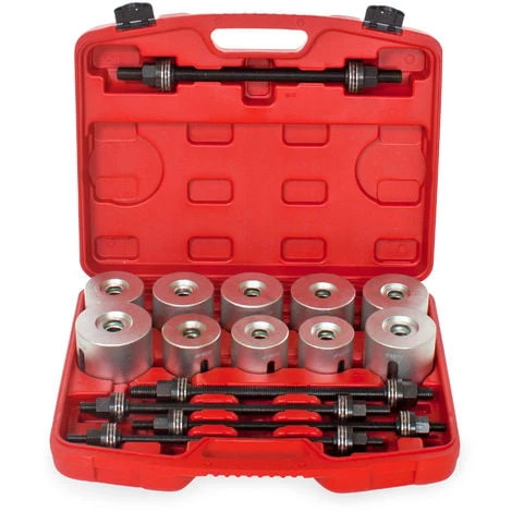 TECTAKE Coffret Extracteur De Roulements Arrache Roulement 27 Pièces - Gris 4 TECTAKE Coffret Extracteur De Roulements Arrache Roulement 27 Pièces - Gris – Image 2