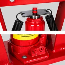 TECTAKE Presse Hydraulique 12 Tonnes 90°+ 6 Matrices + Accessoires - Rouge -TECTAKE Soldes 2022 7513927 4