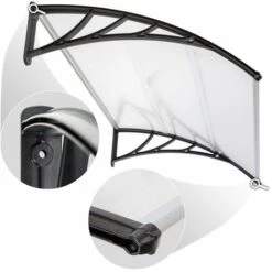 TECTAKE Marquise De Porte En Polycarbonate 120 Cm X 93 Cm -TECTAKE Soldes 2022 7513971 4