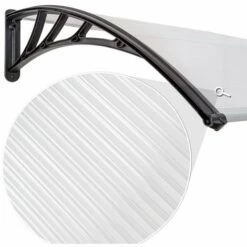 TECTAKE Marquise De Porte En Polycarbonate 120 Cm X 93 Cm -TECTAKE Soldes 2022 7513971 5
