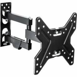 TECTAKE Support TV Mural Orientable Et Inclinable Pour écran "17-42" VESA 200 X 200 - Noir