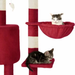 TECTAKE Arbre à Chat DOMINIK 144 cm - Griffoir, Grattoir Geant, Cadre D´escalade Pour Chat -TECTAKE Soldes 2022 7514008 3