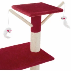 TECTAKE Arbre à Chat DOMINIK 144 cm - Griffoir, Grattoir Geant, Cadre D´escalade Pour Chat -TECTAKE Soldes 2022 7514008 4