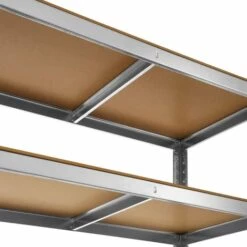 TECTAKE Etagère En Acier De Rangement De Garage Charge Lourde 150 Kg Par Plateau 180 Cm X 90 Cm X 40 Cm - Marron -TECTAKE Soldes 2022 7514031 4
