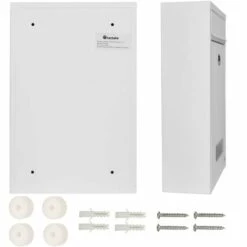 TECTAKE Boite Aux Lettres, Boite Aux Lettres Design Basic, Boite Aux Lettres Acier Murale 215 Mm X 90 Mm X 320 Mm Blanc - Blanc -TECTAKE Soldes 2022 7514042 5