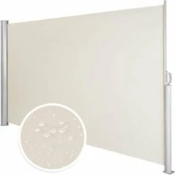 TECTAKE Brise Vue Rétractable De Balcon Jardin Terrasse Occultant En PVC Et Aluminium 3 M X 1,6 M Beige - Beige -TECTAKE Soldes 2022 7514049 5