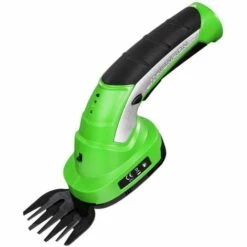 TECTAKE Taille Haie Electrique à Batterie 2 En 1 Sur Perche Télescopique Sans Fil 2 Lames En Métal Vert - Vert -TECTAKE Soldes 2022 7514058 5