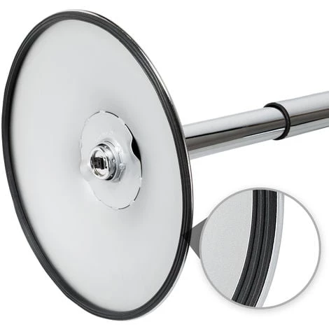 TECTAKE Tabouret De Bar De Cuisine Design Pivotant Réglable En Hauteur 45 Cm à 58 Cm En Acier Chromé Noir - Noir 6 TECTAKE Tabouret De Bar De Cuisine Design Pivotant Réglable En Hauteur 45 Cm à 58 Cm En Acier Chromé Noir - Noir – Image 4