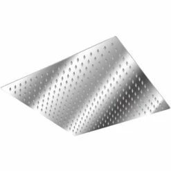 TECTAKE Pommeau De Douche De Tête Carrée à Effet Pluie Design En Inox 40 Cm X 40 Cm - Argent