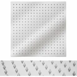 TECTAKE Pommeau De Douche De Tête Carrée à Effet Pluie Design En Inox 40 Cm X 40 Cm - Argent 8 TECTAKE Pommeau De Douche De Tête Carrée à Effet Pluie Design En Inox 40 Cm X 40 Cm - Argent -TECTAKE Soldes 2022 7514093 3